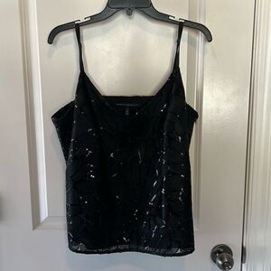White House, black market size large ladies, tank top sequins